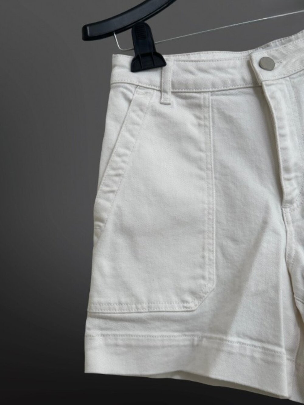 THE WHITE COMPANY NWOT Premium White High Rise Shorts US 6 UK 10 - Picture 4 of 10